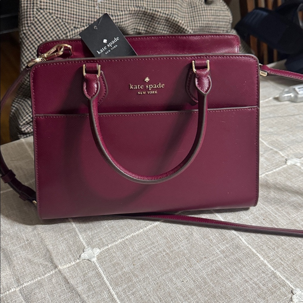 Kate Spade Madison satchel- medium (mulberry)